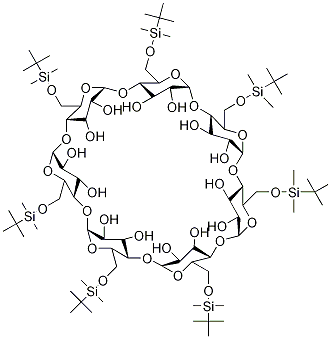 HEPTAKIS-(6-O-TERT-BUTYL -DIMETHYLSILYL-β-CYCLODEXTRIN Structure