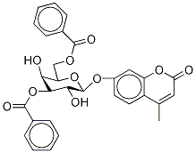 4-Methylumbelliferyl 3,6-Di-O-benzoyl--D-galactopyranoside Structure