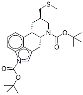 1,6-Bis-boc-8-[(methylthio)methyl]ergoline Structure
