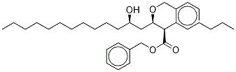 Benzyl (2R,3S,5S)-2-Hexyl-3-benzyloxy-5-hydroxyhexadecanoate Structure