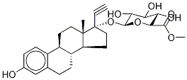 Ethynyl Estradiol 17--D-Glucuronide Methyl Ester Structure