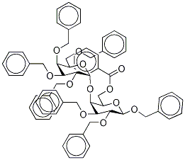 Benzyl 4-O-(2,3,4,6-Tetra-O-benzyl α-D-galactopyranosyl)-2,3-di-O-benzyl-6-O-benzoyl-β-D-galactopyranoside Structure