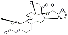 21-Chloro-17α-[(2-furanylcarbonxyl-d3)oxy]-9β,11β-oxido-16α-methylpregna-1,4-diene-3,20-dione Structure