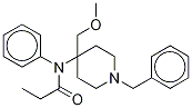 1-Benzyl-4-[N-(1-propanoyl)-N-phenylamino]-4-methoxymethylpiperidine-d3 Structure