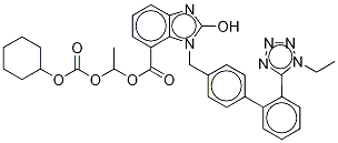 2-Desethoxy-2-hydroxy-1H-1-Ethyl Candesartan Cilexetil-d5 Struktur