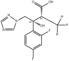 (αR,βR)-β-(2,4-Difluorophenyl)-β-hydroxy-α-methyl-1H-1,2,4-triazole-1-butanoic Acid-d3|(αR,βR)-β-(2,4-Difluorophenyl)-β-hydroxy-α-methyl-1H-1,2,4-triazole-1-butanoic Acid-d3