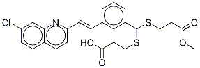 (E)-3-[[[(2-カルボキシエチル)チオ][3-[2-(7-クロロ-2-キノリニル)エテニル]フェニル]メチル]チオ]プロパン酸1-メチルエステル 化学構造式