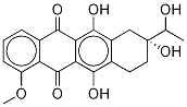 7-Deoxy Daunorubicinol Aglycone-13C,D3 (Mixture of Diastereomers) 化学構造式