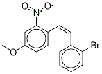 (Z)-2-Bromo-2’-nitro-4’-methoxystilbene Structure
