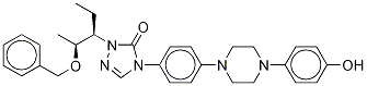 2-[(1S,2S)-1-Ethyl-2-(phenylmethoxy)propyl]-2,4-dihydro-4-[4-[4-(4-hydroxyphenyl)-1-piperazinyl]phenyl]-3H-1,2,4-triazol-3-one-d4 Structure