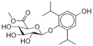 4-Hydroxy Propofol 1-O-β-D-Glucuronic Structure