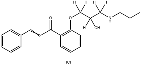 (2E)-Dehydro Propafenone-d5 Hydrochloride Struktur
