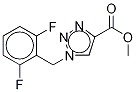 1-(2,6-Difluorobenzyl)-1H-1,2,3-triazole-4-carboxylic Acid Methyl Ester-d2, 1346597-78-1, 结构式