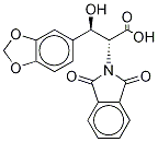 1,3-Benzodioxole-N-phthaliMido DL-threo-Droxidopa-13C2,15N Structure