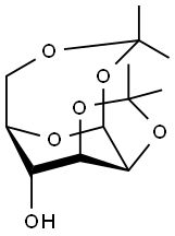 1,6,2,3-Di(isopropylidene) β-D-Mannose Structure