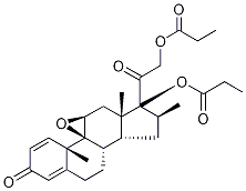 BetaMethasone 9,11-Epoxide 17,21-Dipropionate-d5 Struktur