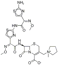 N-[2-AMino-α-(MethoxyiMino)-4-thiazoleacetyl] CefepiMe
(CefepiMe IMpurity B) 结构式