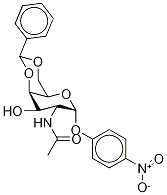 4-Nitrophenyl 2-(AcetylaMino)-2-deoxy-4,6-O-[(S)-phenylMethylene]-α-D-galactopyranoside Structure