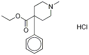 Meperidine-d5 Hydrochloride Structure