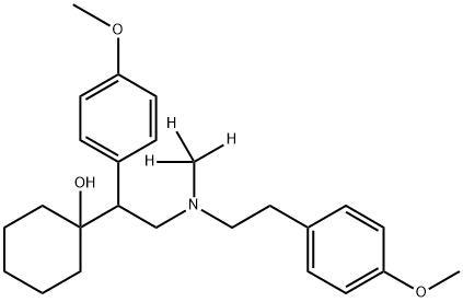 rac N-DesMethyl-N-(4-Methoxyphenethyl) Venlafaxine-d3 Structure