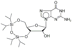 3',5'-O-[Tetrakis(1-Methylethyl)-1,3-disiloxanediyl]-guanosine-13C,15N2 Structure