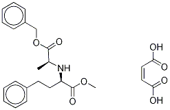 2S-[(1-Carboxyethyl)aMino]-benzenebutanoic Acid Methyl Benzyl Ester Maleate Structure