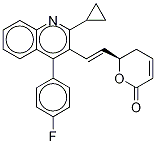 4-Dehydroxy-3-dehydro-pitavastatin-d5 Lactone Structure