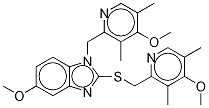 N-(4-Methoxy-3,5-diMethyl-2-pyridinyl)Methyl OMeprazole Sulfide 结构式