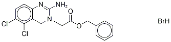 2-AMino-5,6-dichloro-3(4H)-quinazoline Acetic Acid Benzyl Ester HydrobroMide Structure