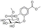 5-Carboxy-2-hydroxyphenyl β-D-Glucopyranosiduronic Acid DiMethyl Diester Structure
