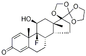 9-Fluoro-11β-hydroxy-17,20:20,21-bis(Methylenedioxy)-pregna-1,4-dien-3-one-d3 Structure