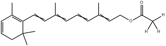 Dehydroretinyl Acetate-d3 Struktur
