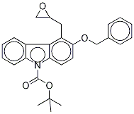 3-Benzyloxy-4-oxiranylmethyl-d5-9H-carbazole N-Carboxylic Acid tert-Butyl Ester Structure