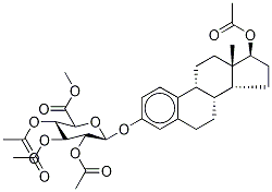 17β-Acetyl-estradiol-d3 3-(Tri-O-acetyl-β-D-glucuronic Acid Methyl Ester) Structure