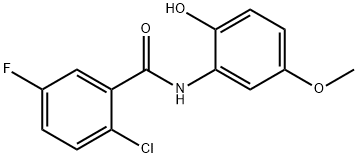 5-Chloro-N-(5-methoxy-2-hydroxyphenyl)-2-fluoro-benzamide Structure