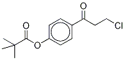 3-Chloro-1-(4-pivaloyloxyphenyl)propan-1-one Structure