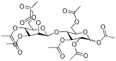 Acetyl 2,3,6-Tri-O-acetyl-4-O-(2,3,4,6-tetra-o-acetyl-D-mannopyranosyl)-D-glucopyranoside Structure