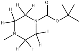 N-Boc-N-methylpiperazine-d8 Structure