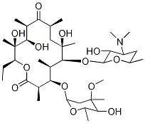 Erythromycin-13C,d3 Struktur