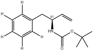 (S)-3-Boc-amino-4-phenyl-d5-1-butene Structure