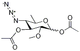 4-Azido-4,6-dideoxy-2-O-methyl-1,3-O-diacetyl-D-glucopyranose Structure