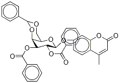 4-Methylumbelliferyl 2,3-Di-O-benzoyl-4,6-O-benzylidene--D-galactopyranoside Structure