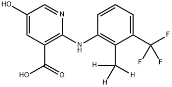 5-Hydroxy Flunixin-d3 Structure