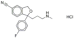 rac Demethyl Citalopram-d3 Hydrochloride 结构式