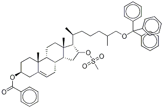 3-O-Benzoyl-16-O-mesyl-26-O-trityl 16,26-Dihydroxy Cholesterol, , 结构式