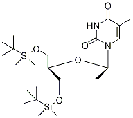 3',5'-Bis-O-(tert-butyldimethylsilyl)thymidine-d3 Structure
