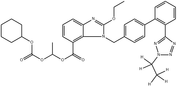 2H-2-Ethyl-d5 Candesartan Cilexetil Struktur