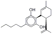 (-)-Cannabidiol-d9 Struktur
