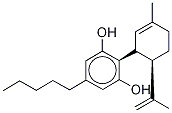 (-)-Cannabidiol-d9,,结构式