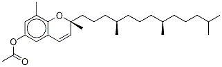 3,4-Dehydro δ-Tocopherol Acetate Structure